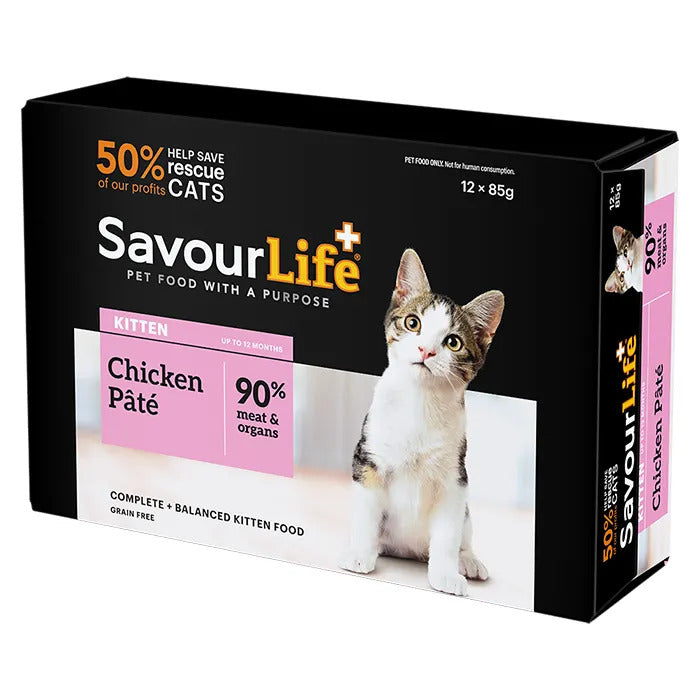 Savourlife Chicken Kitten Wet Food 85G 12 Pack