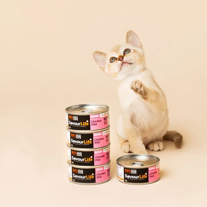Savourlife Chicken Kitten Wet Food 85G 12 Pack