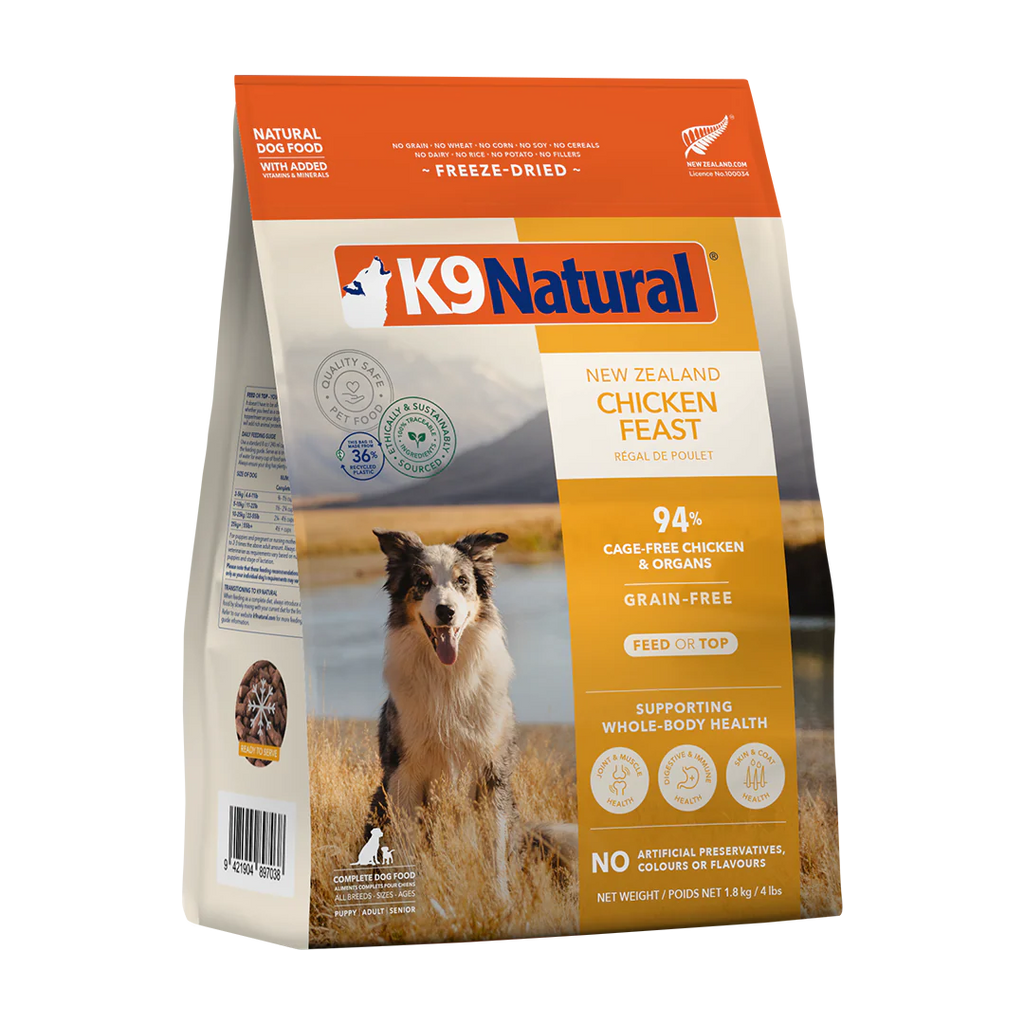 K9 Natural Chicken Feast Freeze-Dried Dog Food