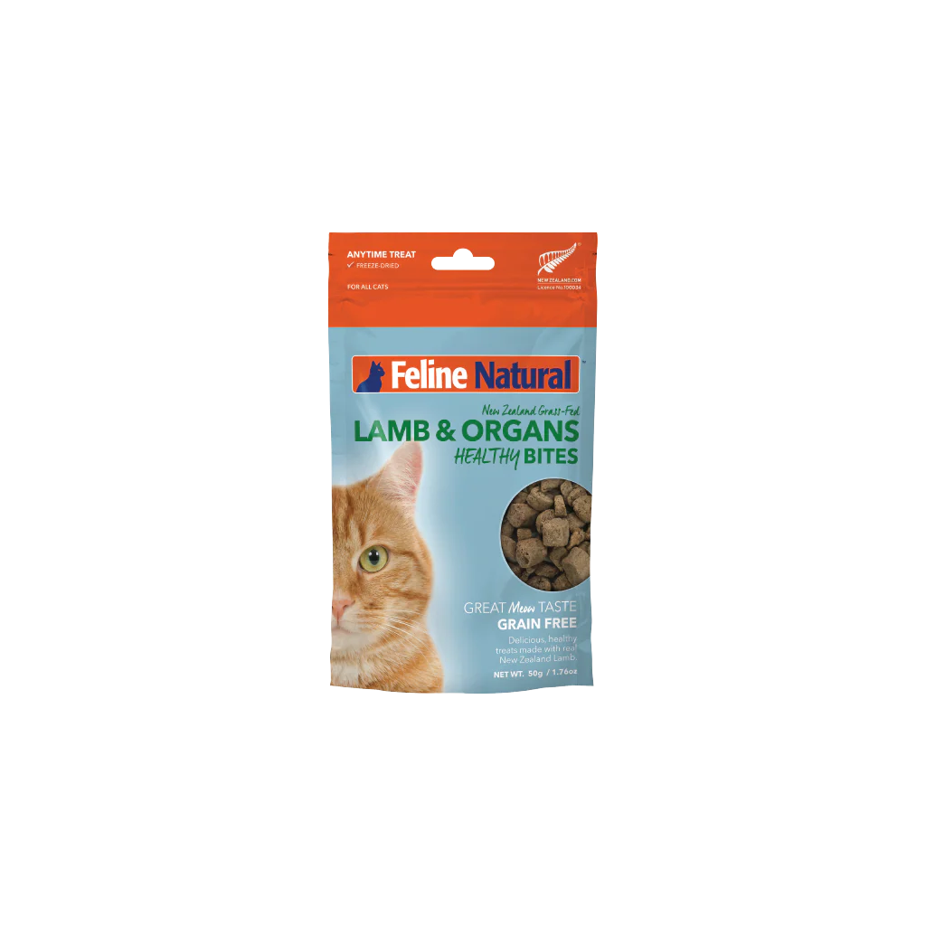 Feline Natural Lamb Healthy Bites Cat Treats 50G