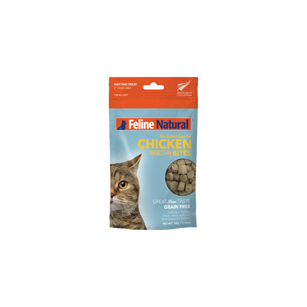 Feline Natural Chicken Healthy Bites Cat Treats 50G