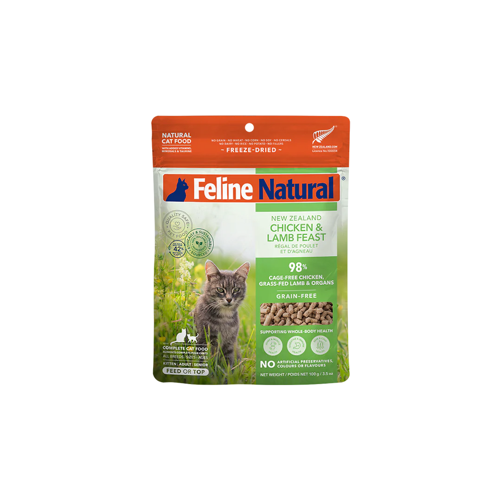 Feline Natural Chicken & Lamb Feast Freeze-Dried Cat Food