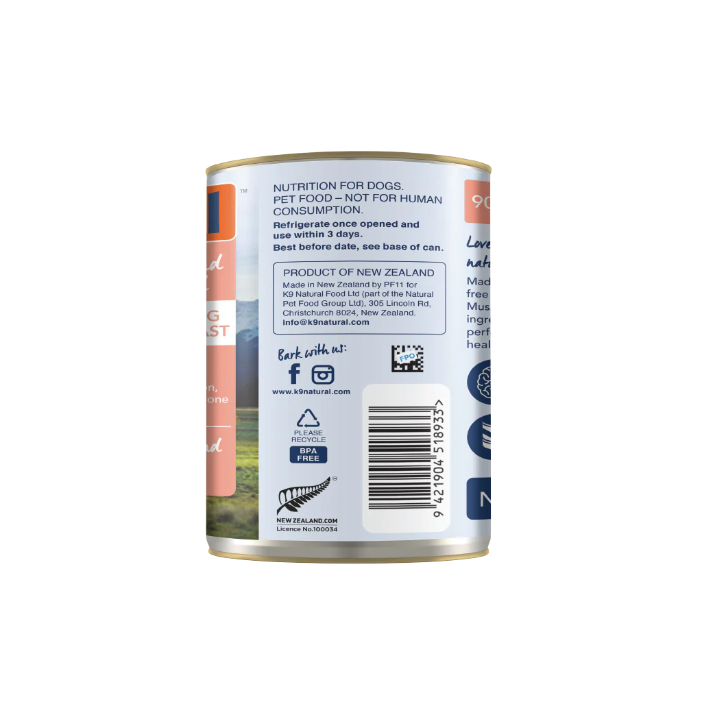 K9 Natural Lamb & King Salmon Feast Canned Dog Food