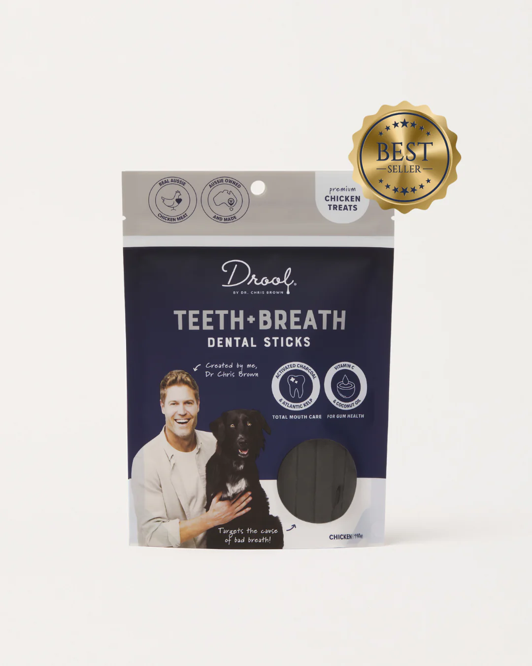 Drool Teeth and Breath Dog Stick 110g
