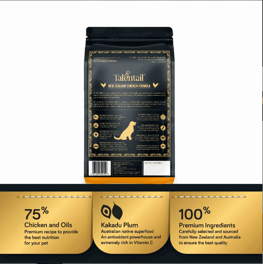 Talentail Ultimate Dog Food New Zealand Chicken 1.8kg