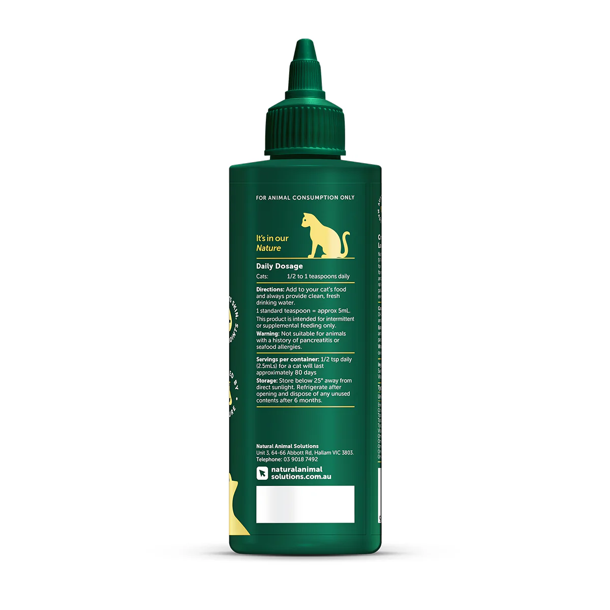 Natural Animal Solutions NAS Omega Oil 3 6 & 9 Feline Health 200ml
