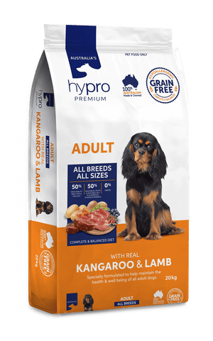 Hypro Premium Grain Free Kangaroo & Lamb Adult Dog food 2.5Kg (Clearance)
