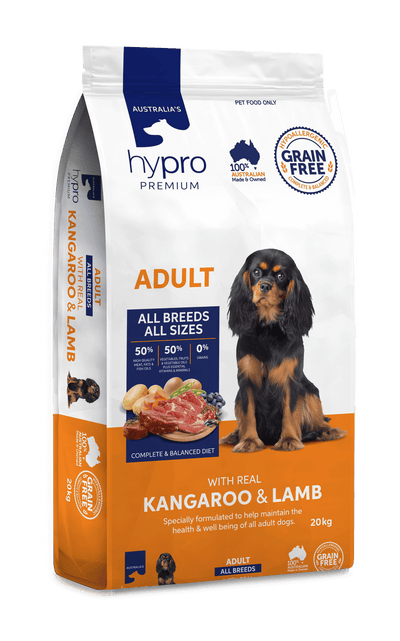 Hypro Premium Grain Free Kangaroo & Lamb Adult Dog food 2.5Kg (Clearance)