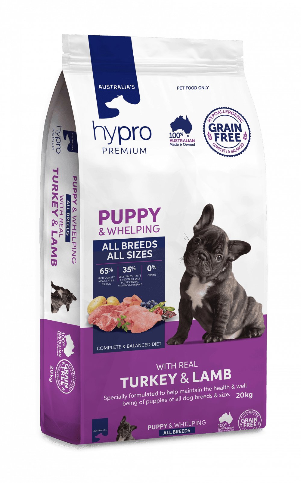 Hypro Premium Grain Free Turkey & Lamb Puppy Dog food