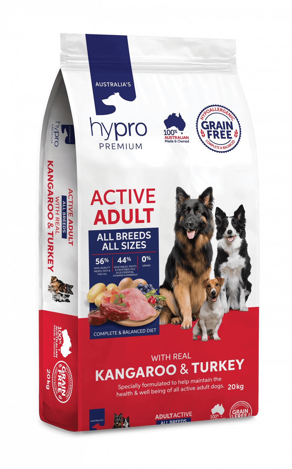 Hypro Premium Working Dog Grain Free Kangaroo & Turkey 20kg