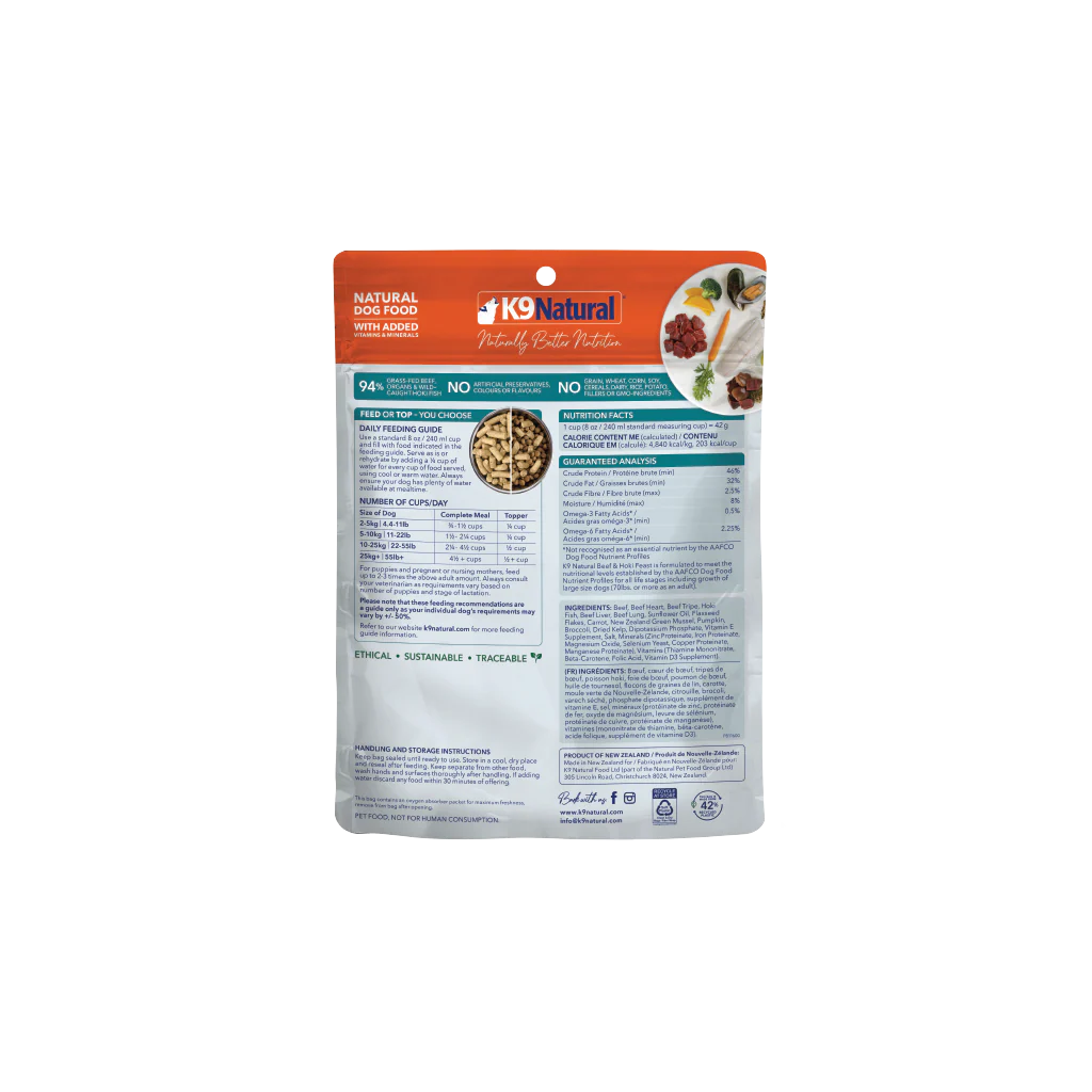 K9 Natural Beef & Hoki Feast Freeze-Dried Dog Food