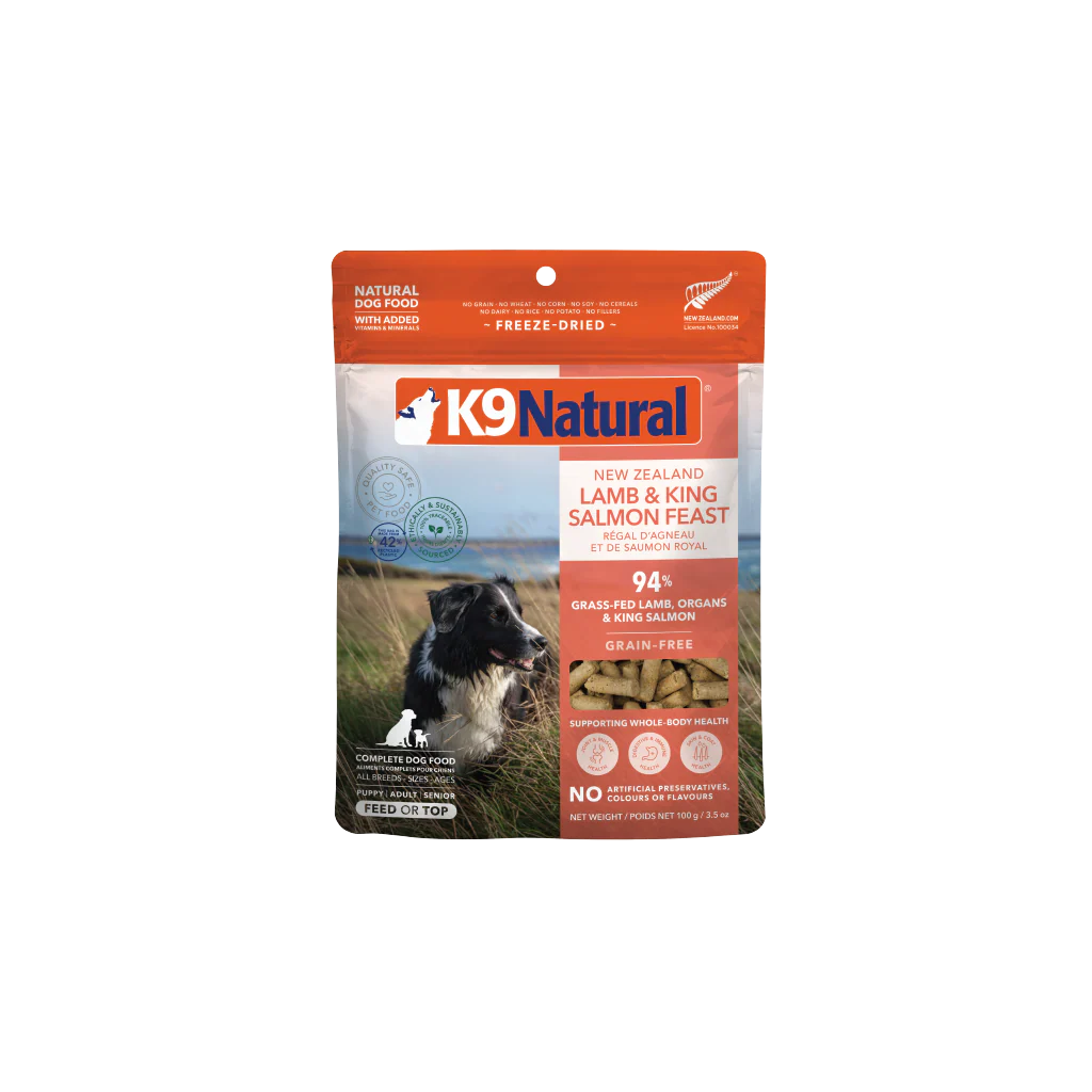 K9 Natural Lamb and King Salmon Feast Freeze-Dried Dog Food