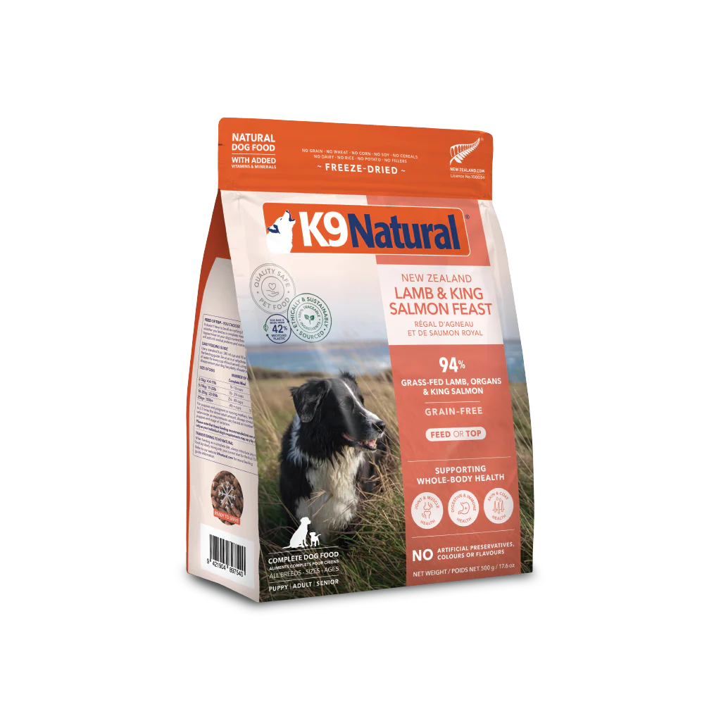 K9 Natural Lamb and King Salmon Feast Freeze-Dried Dog Food