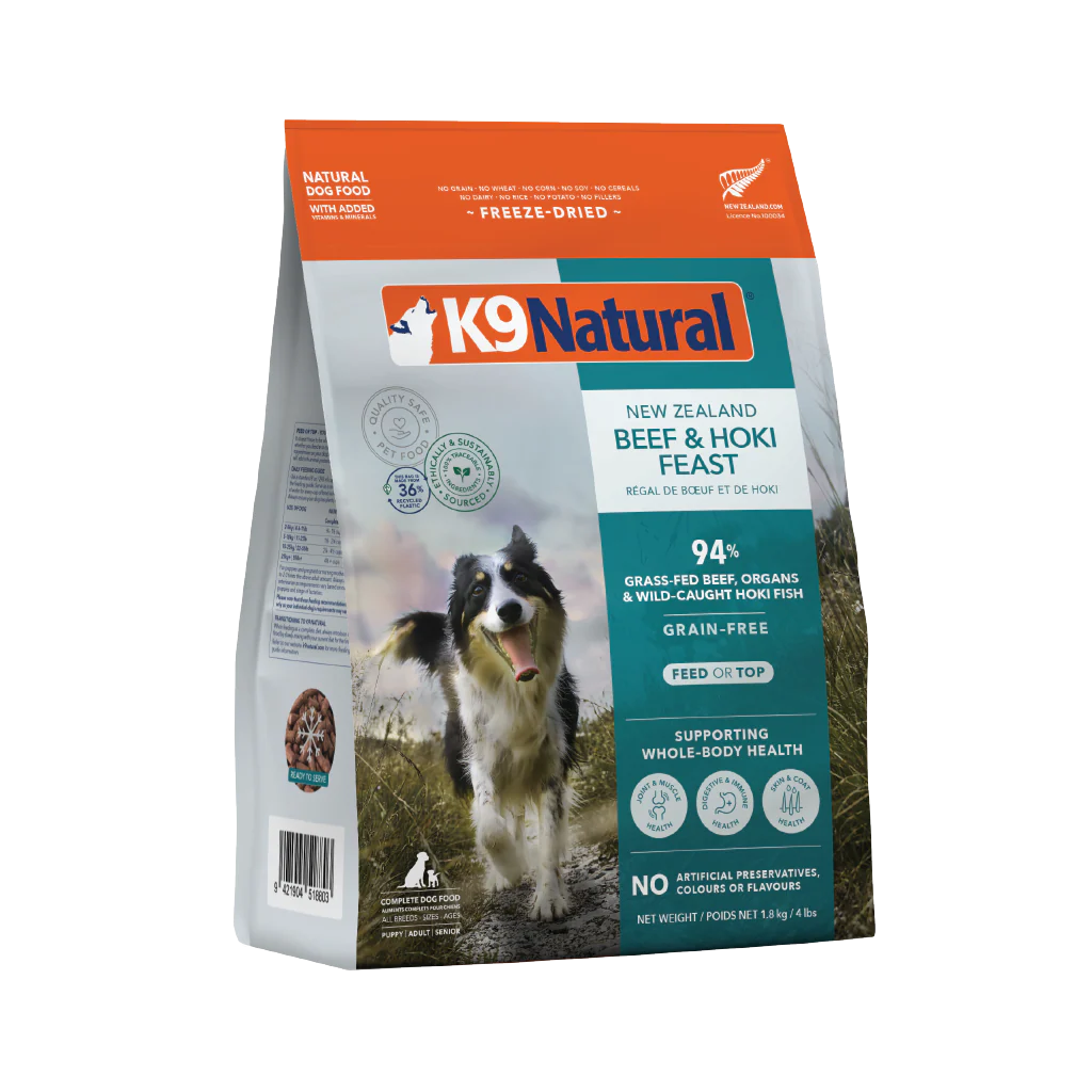 K9 Natural Beef & Hoki Feast Freeze-Dried Dog Food