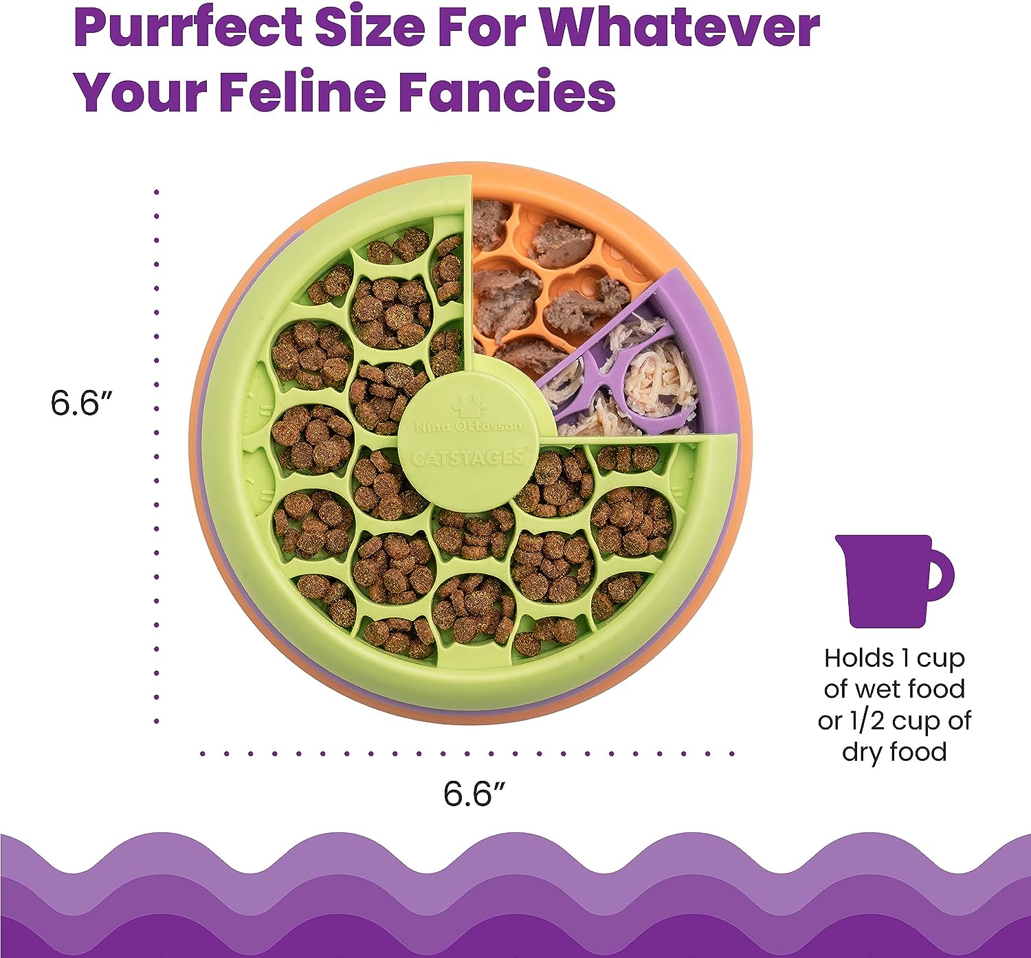 Nina Ottosson Kitty Lickin' Layers Cat Fun Feeder Treat Puzzle
