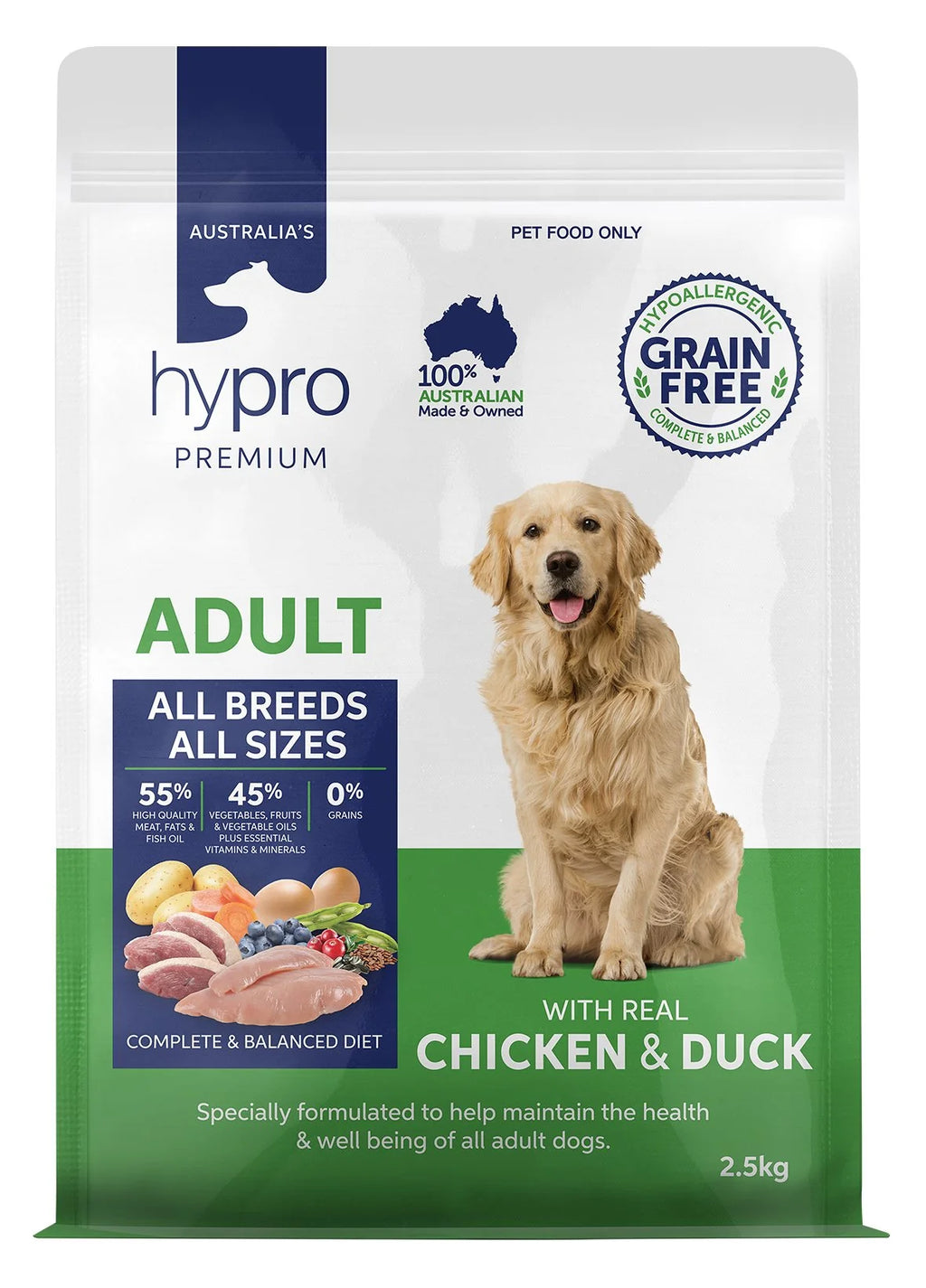 Hypro Premium Grain Free Chicken & Duck Adult Dog food