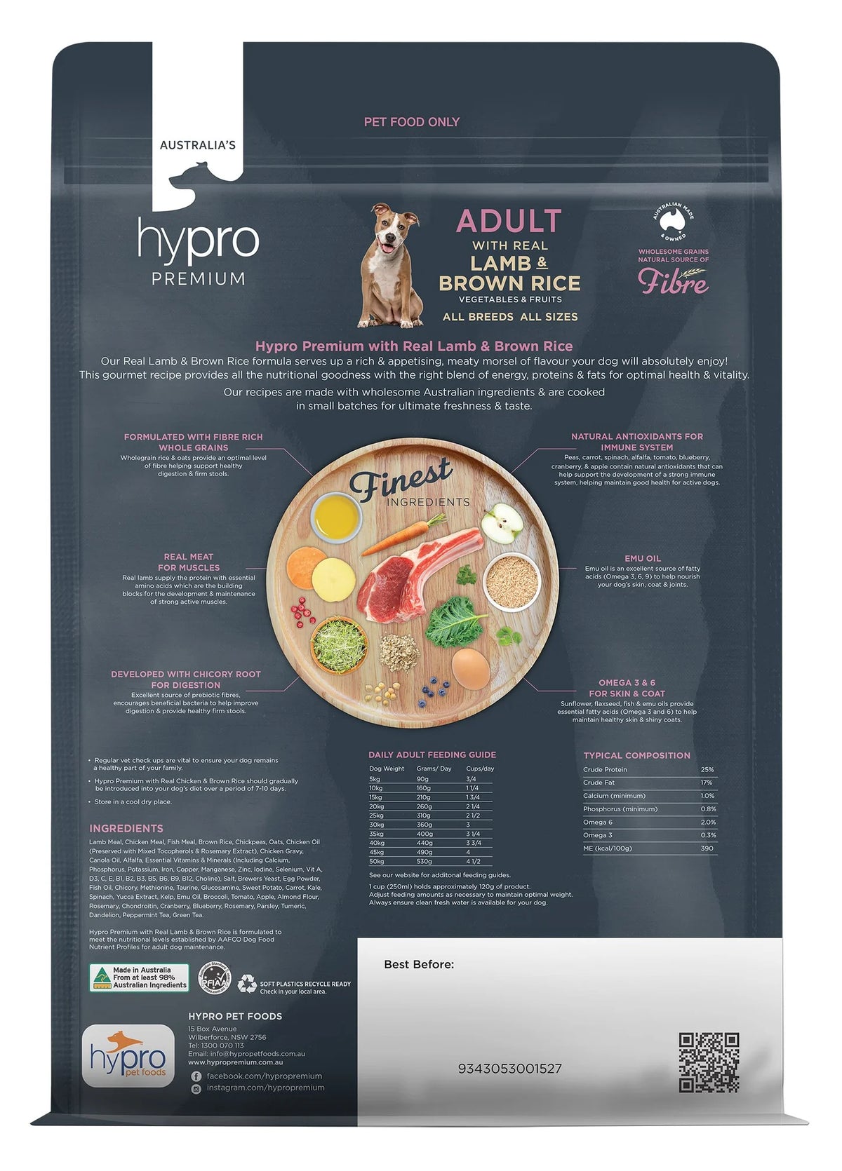 Hypro Premium Lamb and Brown Rice Adult Dog food
