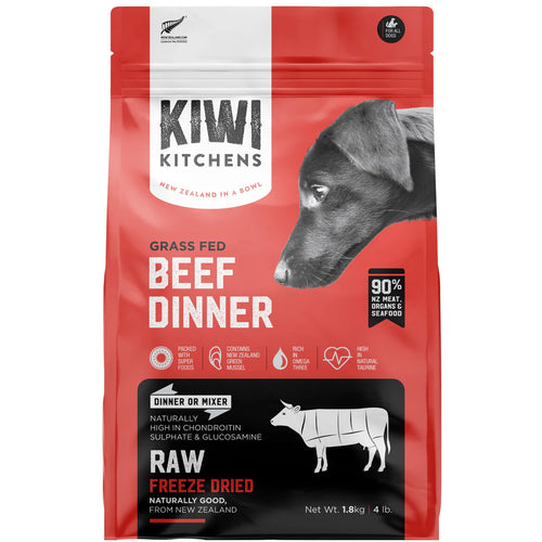 Kiwi Kitchens Freeze Dried Beef Dog Dinner
