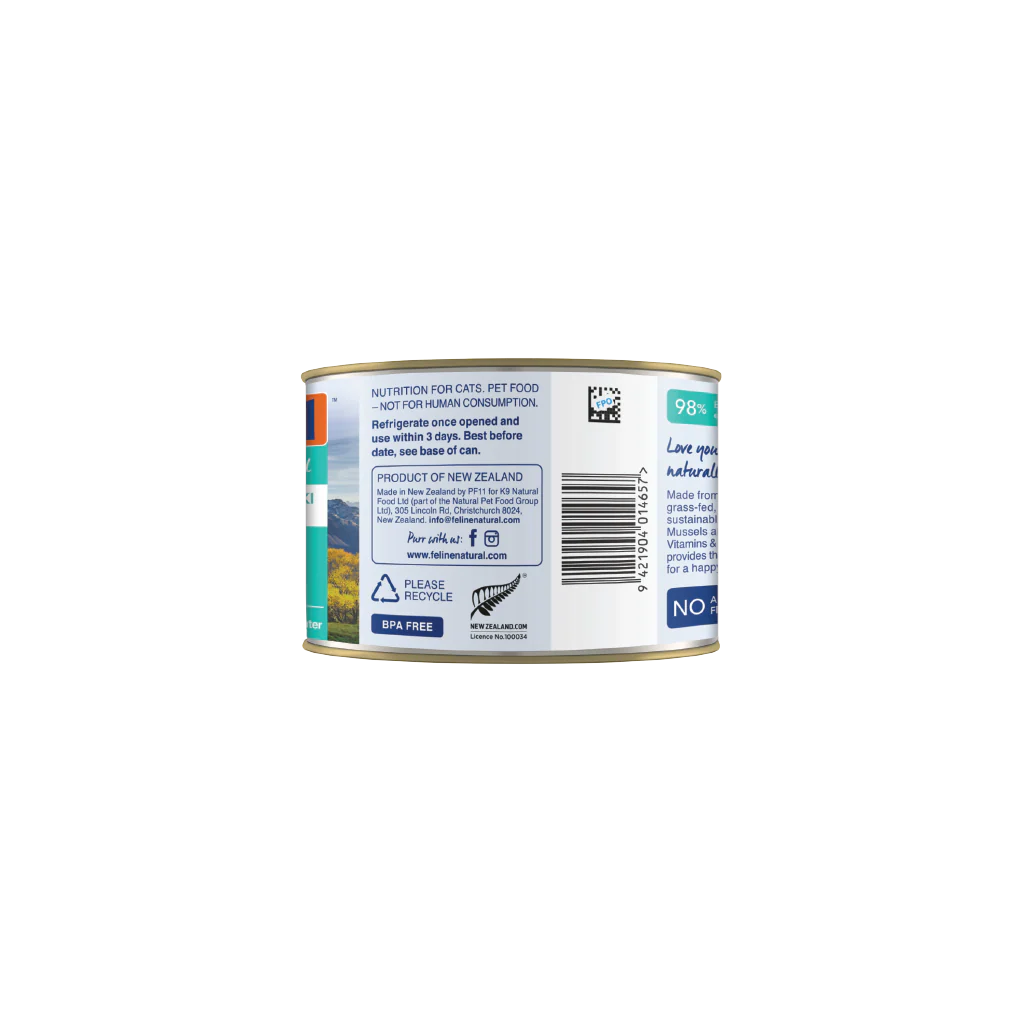Feline Natural Beef & Hoki Feast Canned Cat Food