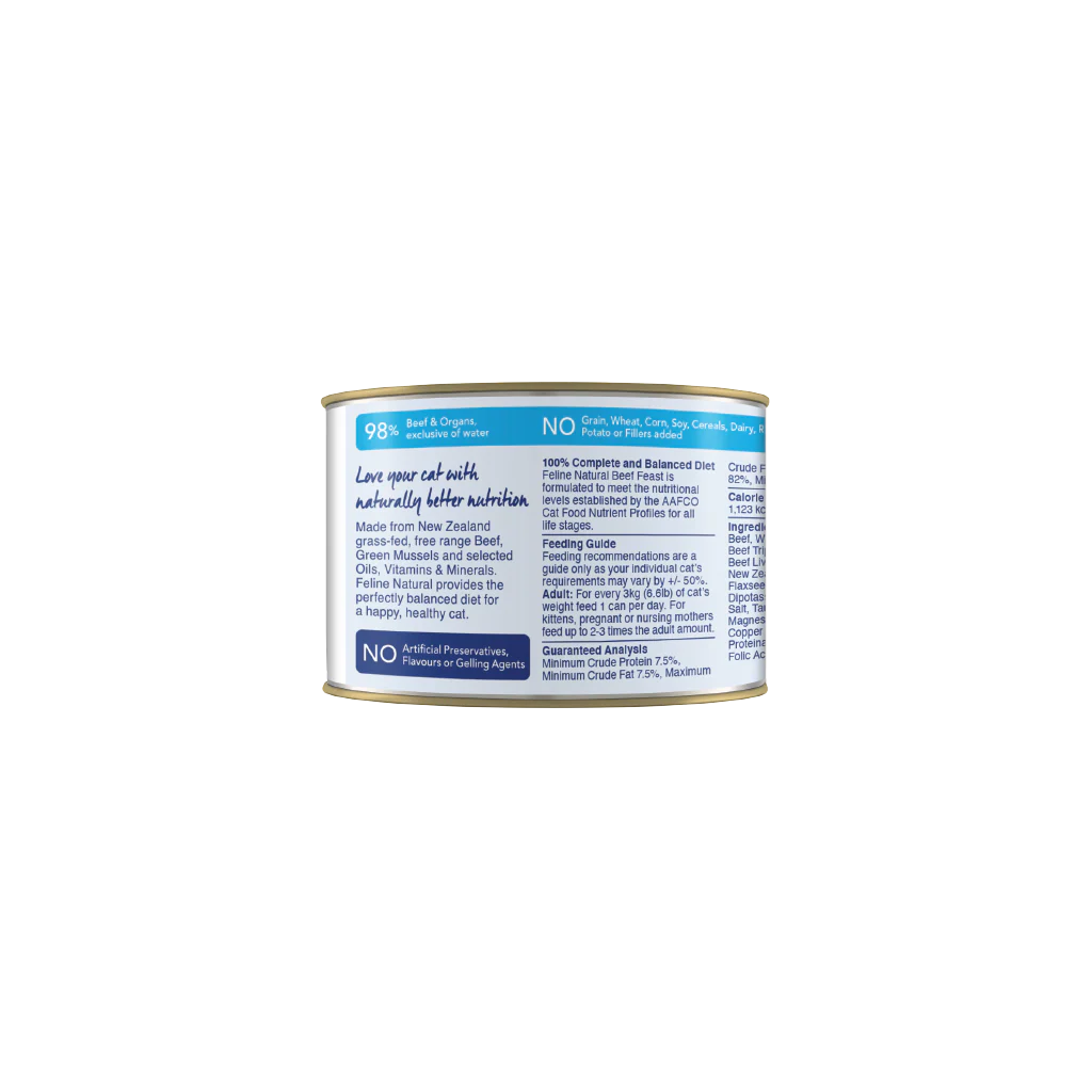 Feline Natural Beef Feast Canned Cat Food