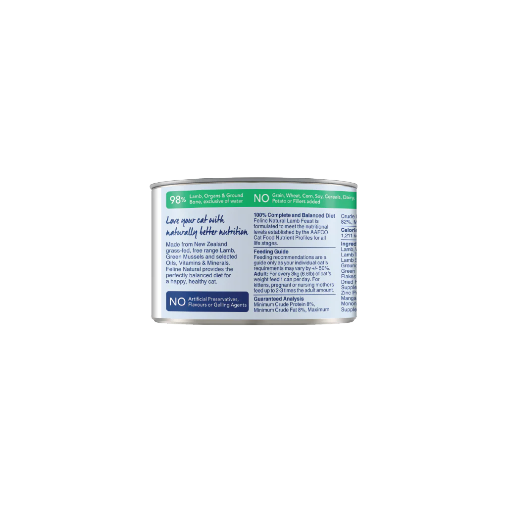 Feline Natural Lamb Feast Canned Cat Food