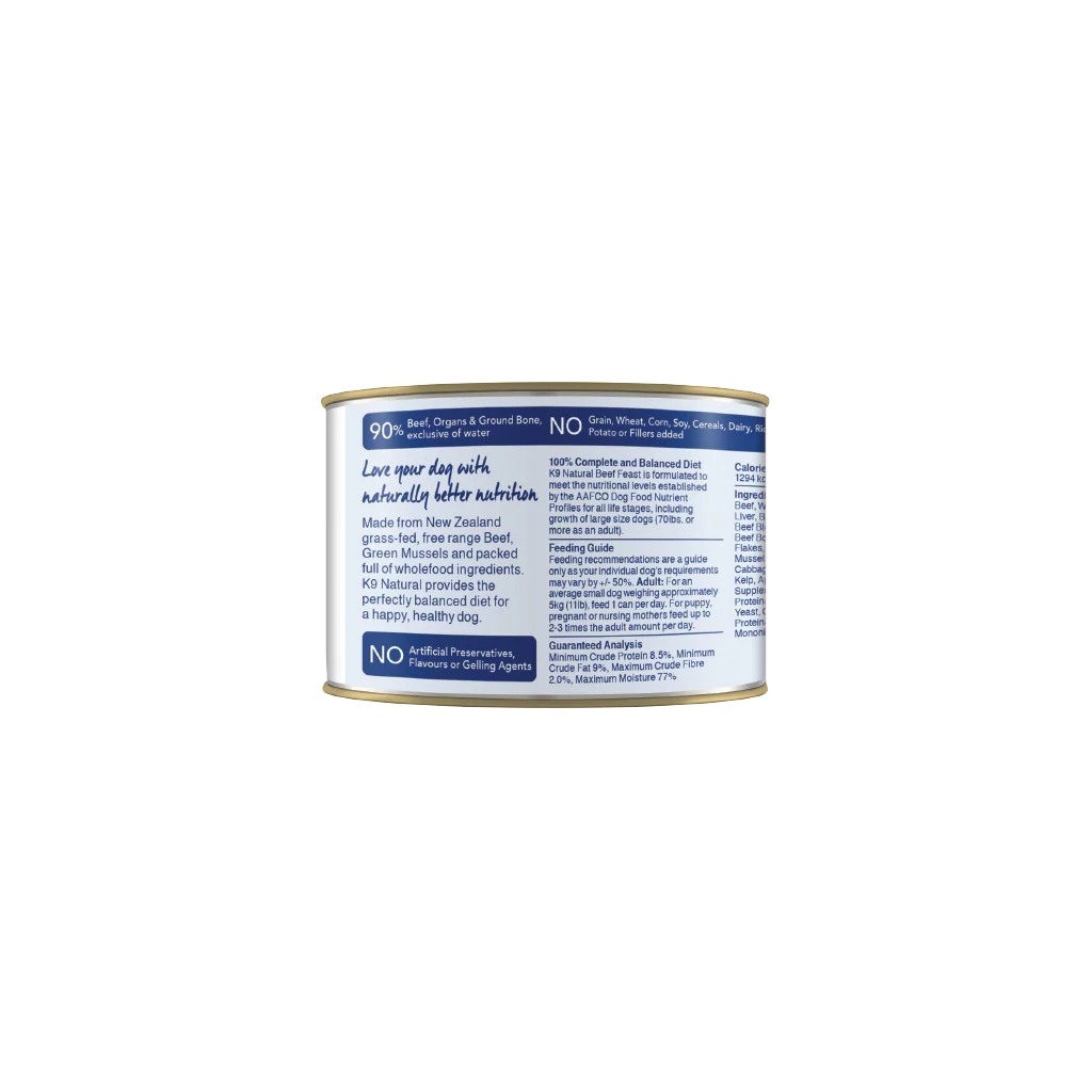 K9 Natural Beef Feast Canned Dog Food