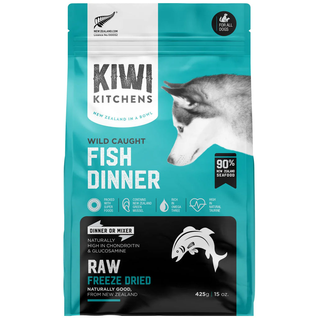 Kiwi Kitchens Freeze Dried White Fish Dinner Dog Food