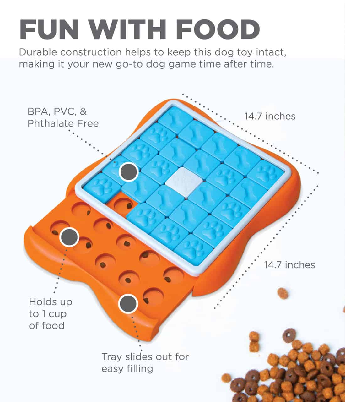 Nina Ottosson Dog Challenge Slider Interactive Treat Puzzle Dog Toy