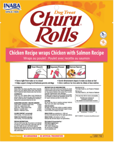 Inaba Churu Chicken and Salmon Wraps 8pk 96g