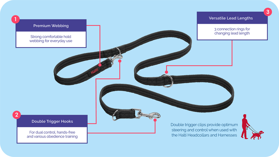 Halti Training Lead Large in Black
