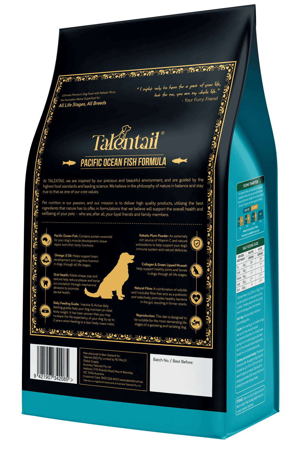 Talentail Ultimate Dog Food Pacific Ocean Fish 1.8kg