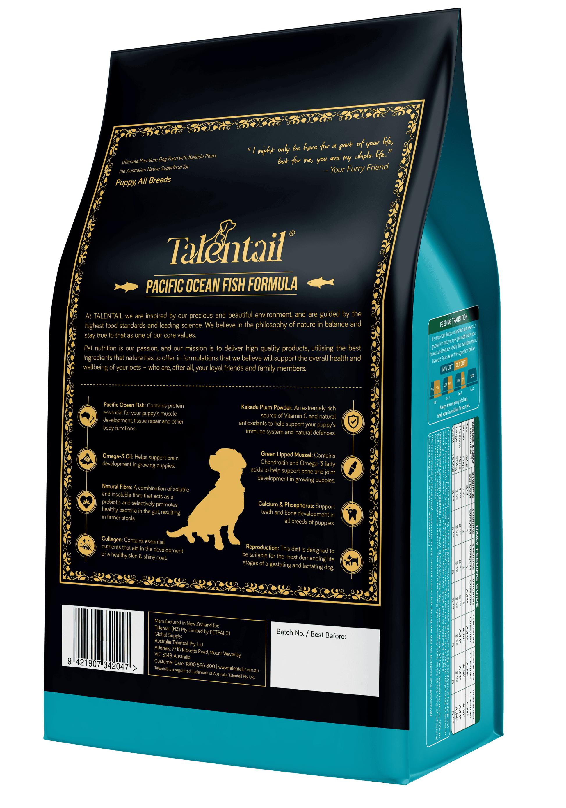 Talentail Ultimate Puppy Food Pacific Ocean Fish 1.8kg