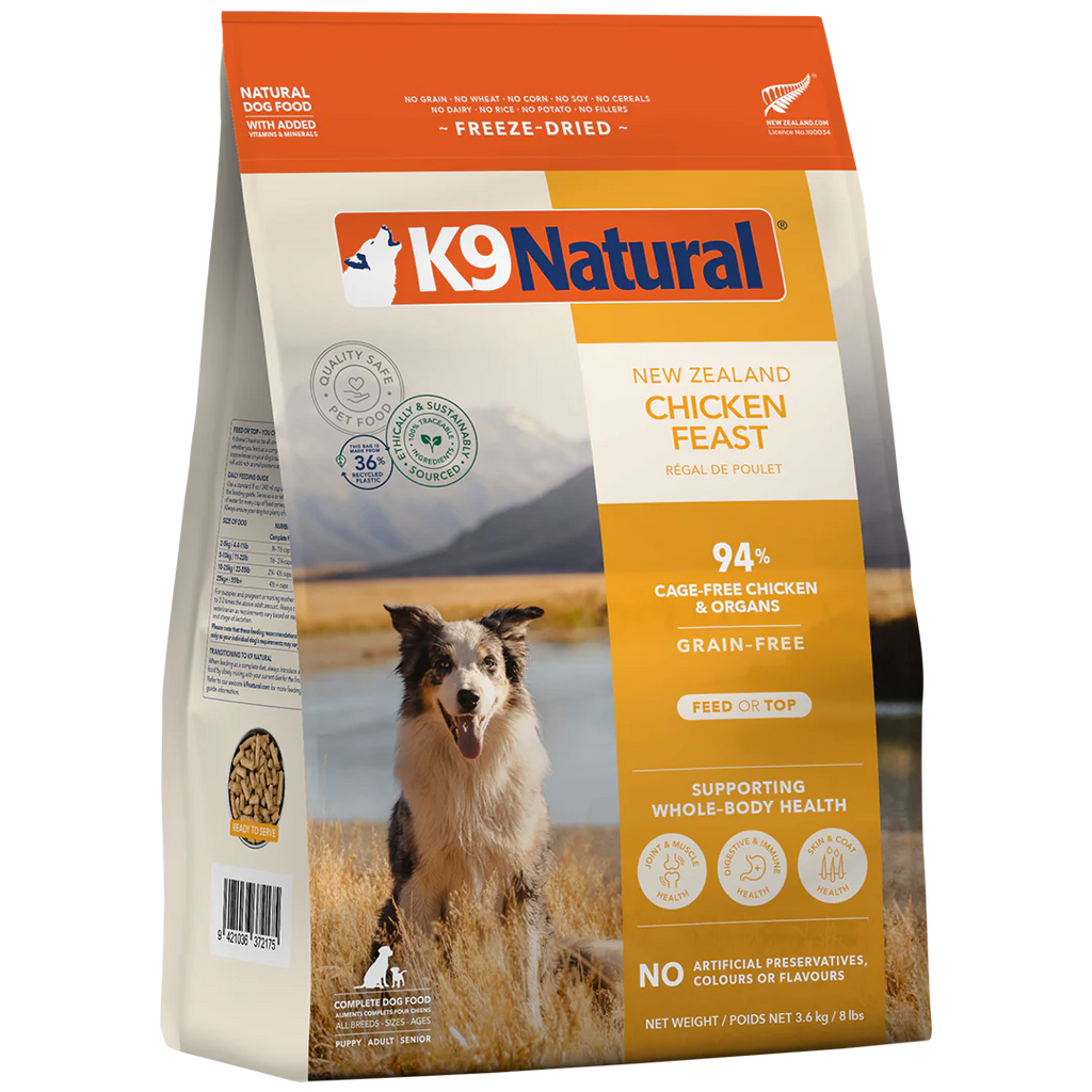 K9 Natural Chicken Feast Freeze-Dried Dog Food