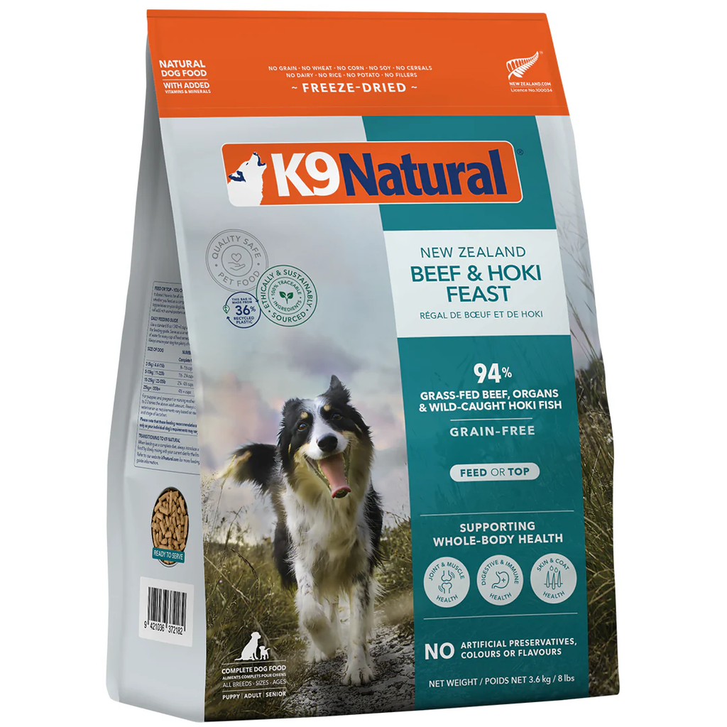 K9 Natural Beef & Hoki Feast Freeze-Dried Dog Food