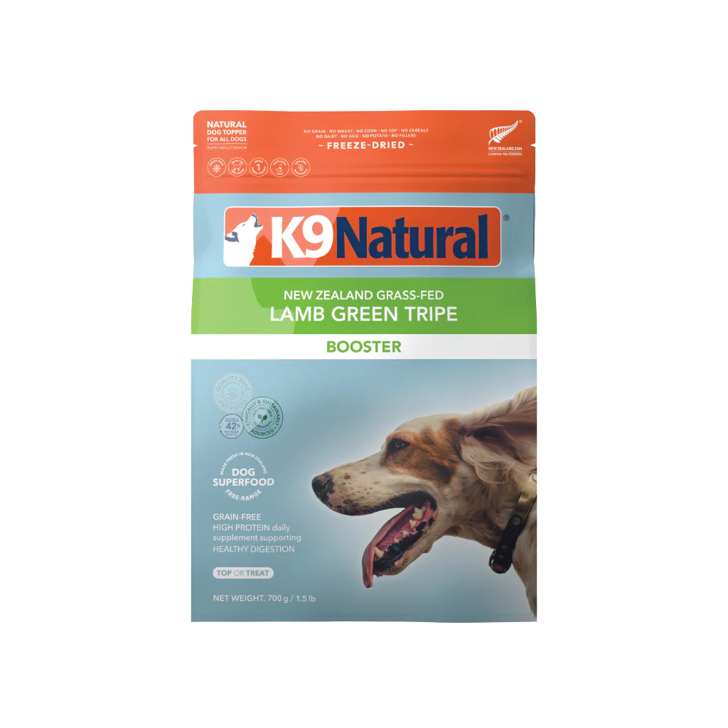 K9 Natural Lamb Green Tripe Freeze-Dried Booster Dog Food
