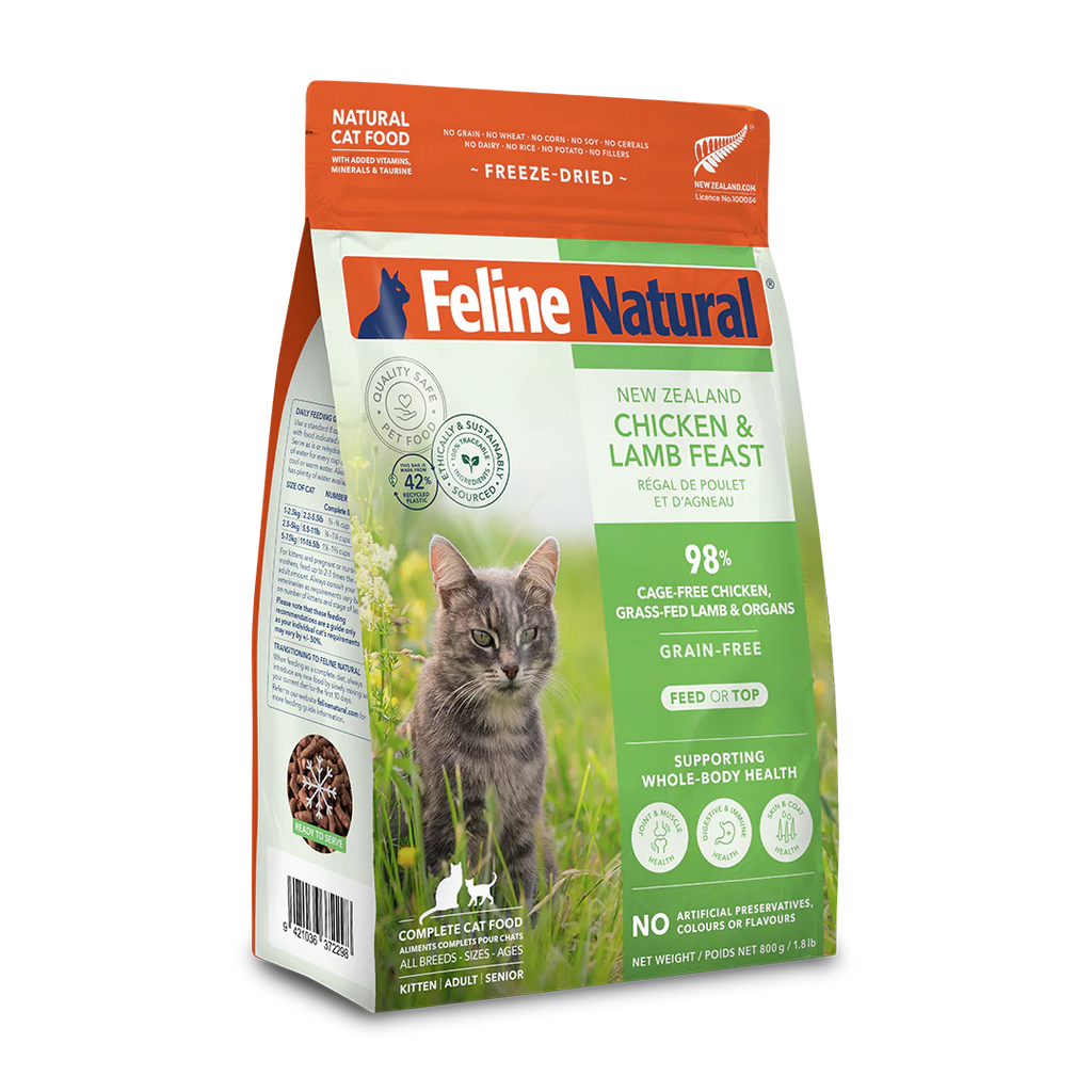 Feline Natural Chicken & Lamb Feast Freeze-Dried Cat Food