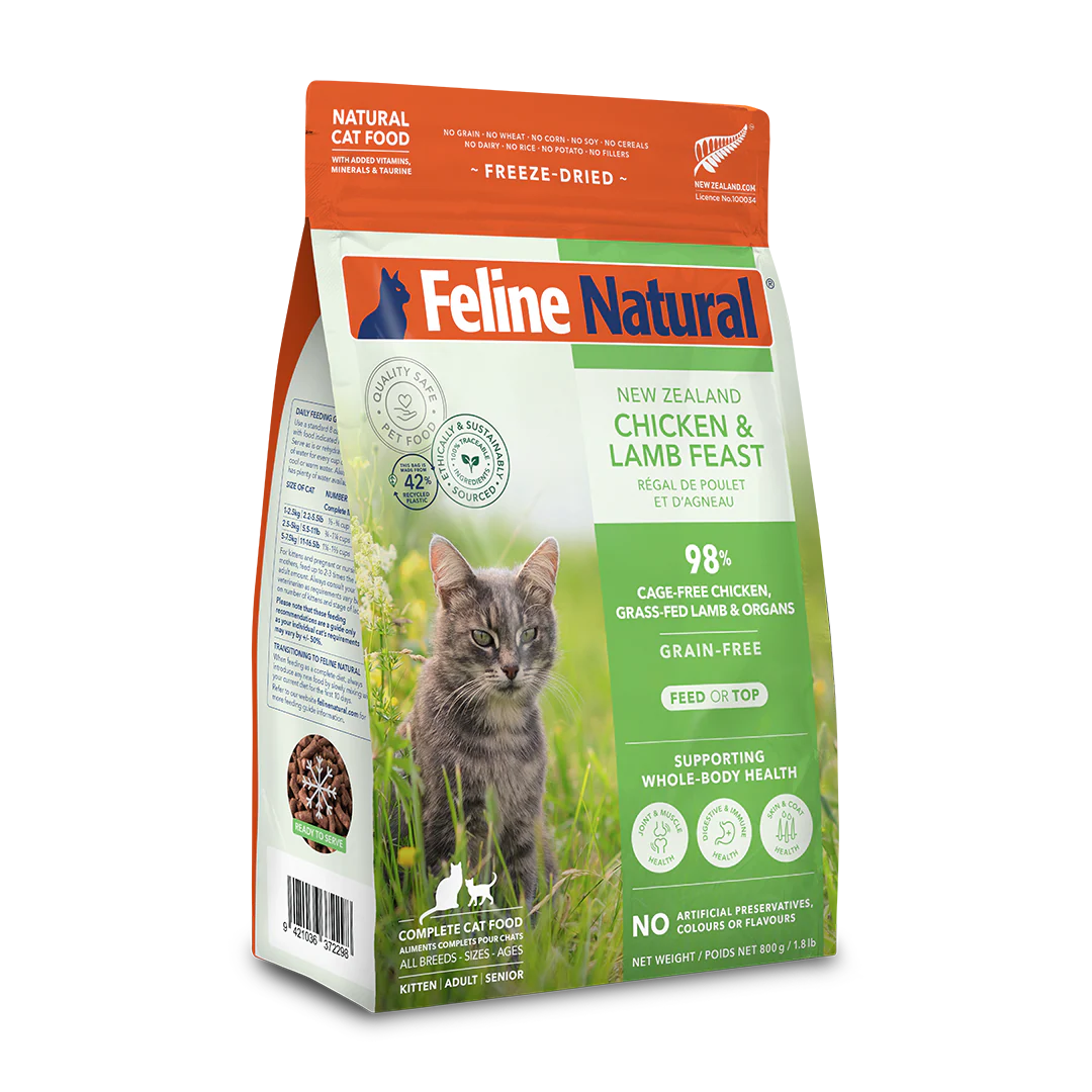 Feline Natural Chicken & Lamb Feast Freeze-Dried Cat Food