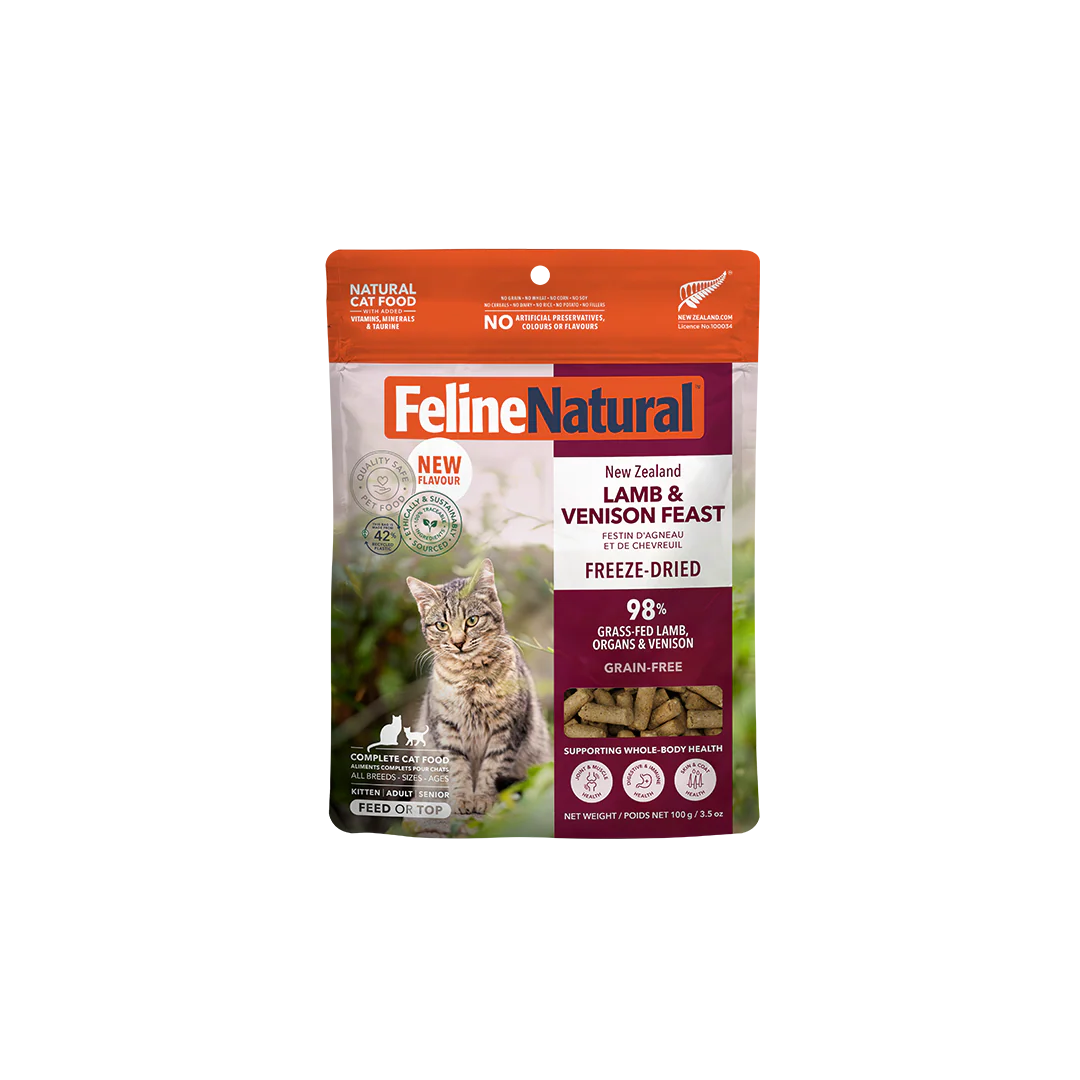 Feline Natural Lamb & Venison Feast Freeze-Dried Cat Food