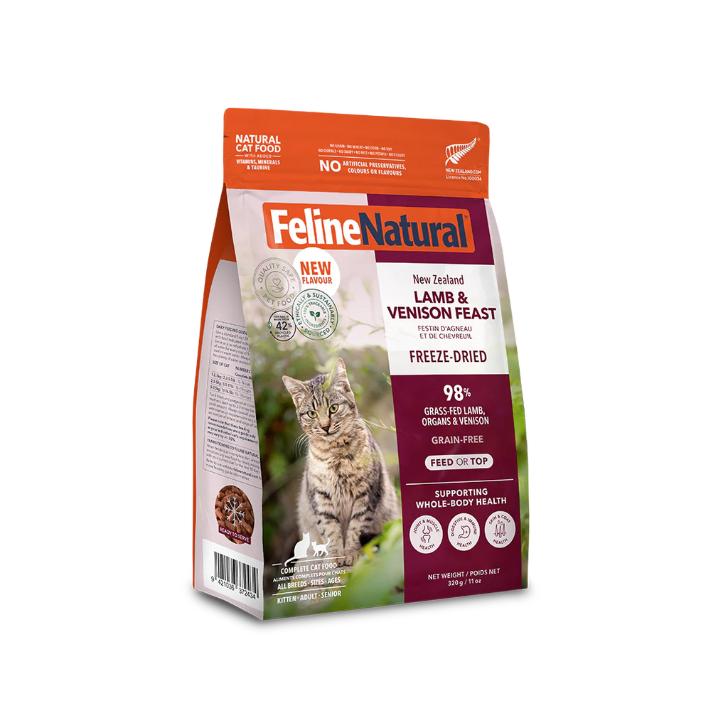 Feline Natural Lamb & Venison Feast Freeze-Dried Cat Food