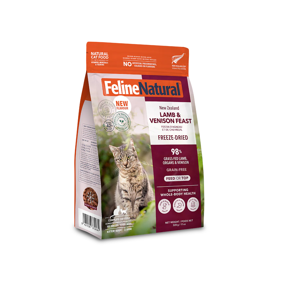 Feline Natural Lamb & Venison Feast Freeze-Dried Cat Food