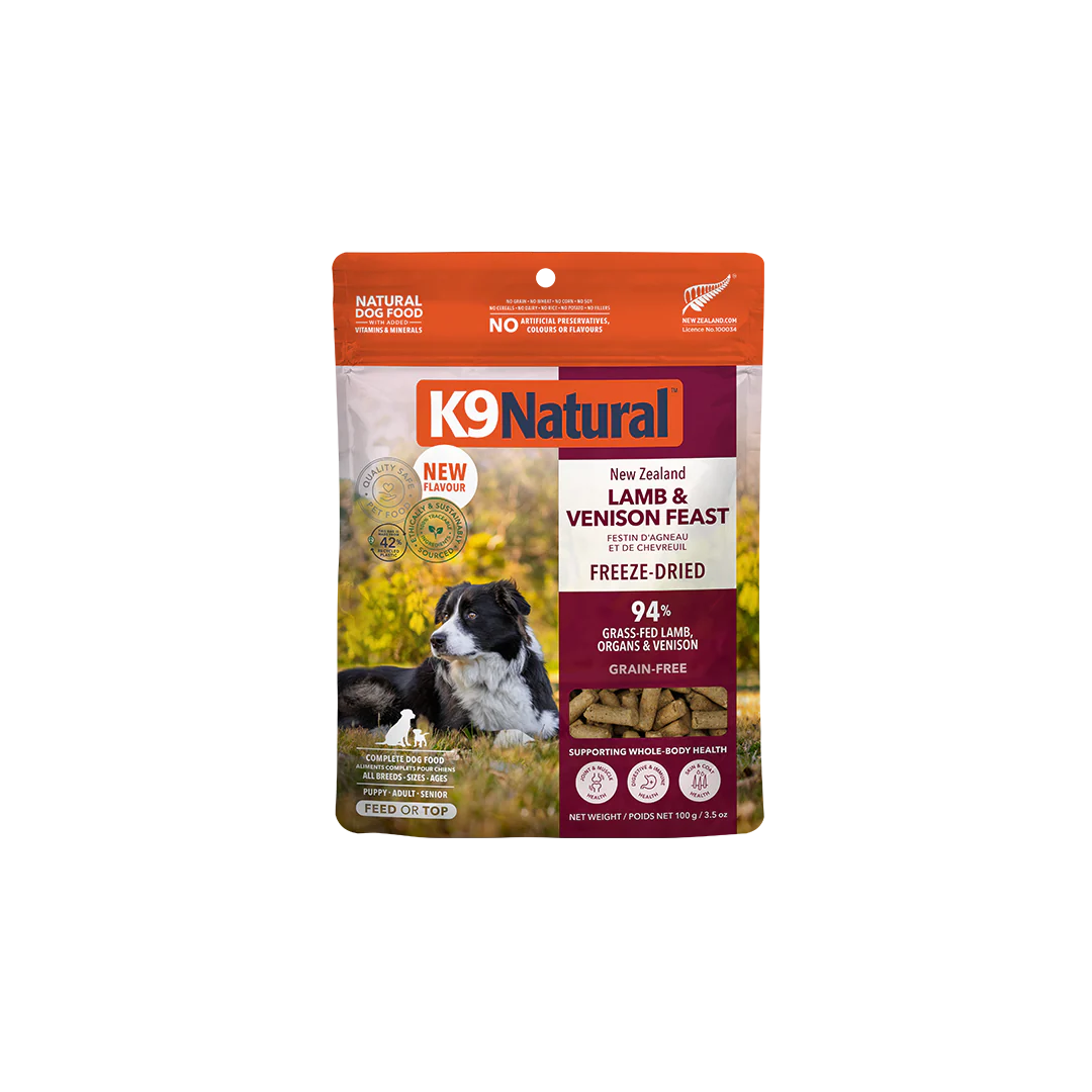 K9 Natural Lamb and Venison Feast Freeze-Dried Dog Food