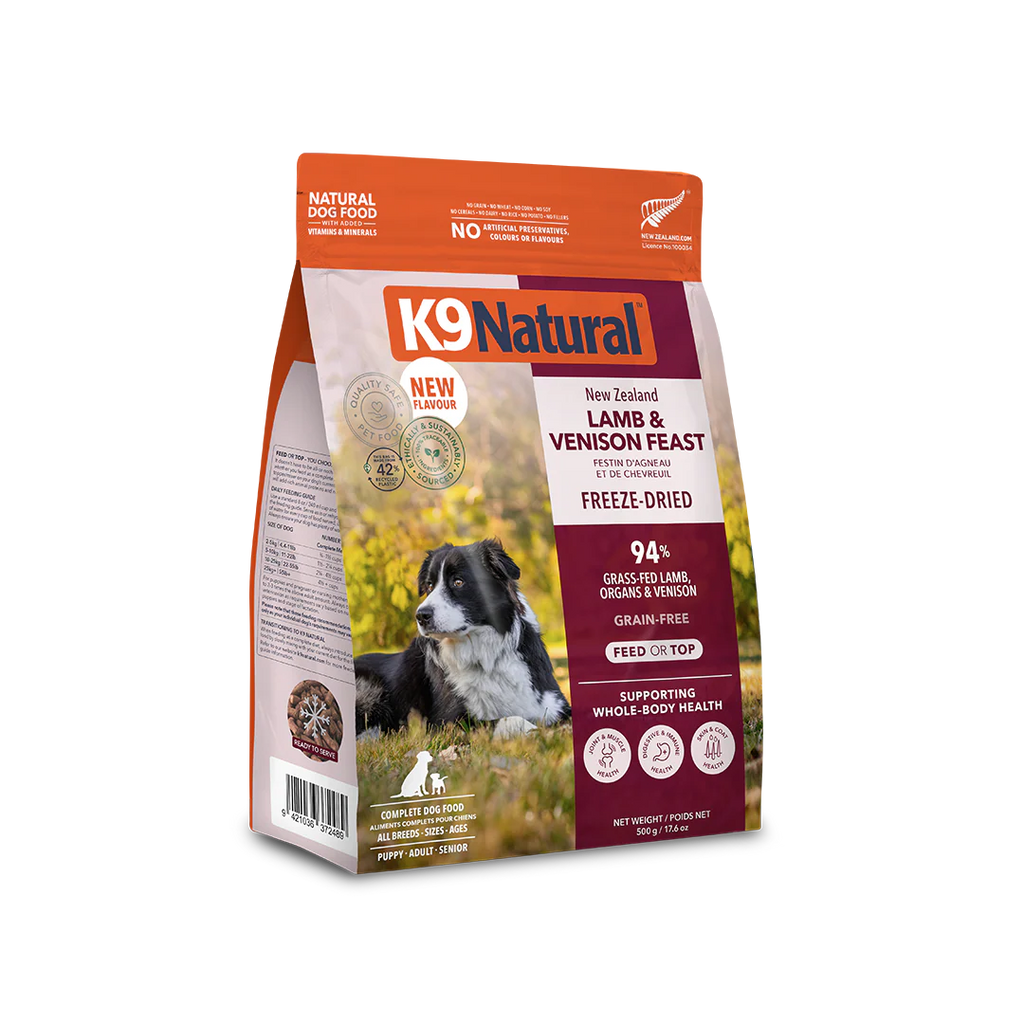 K9 Natural Lamb and Venison Feast Freeze-Dried Dog Food