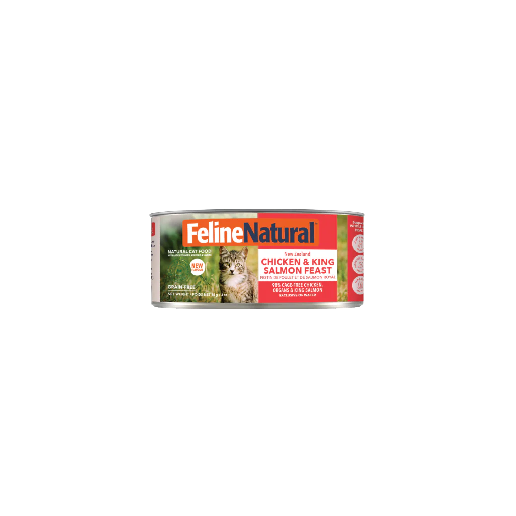 Feline Natural Chicken & King Salmon Feast Canned Cat Food