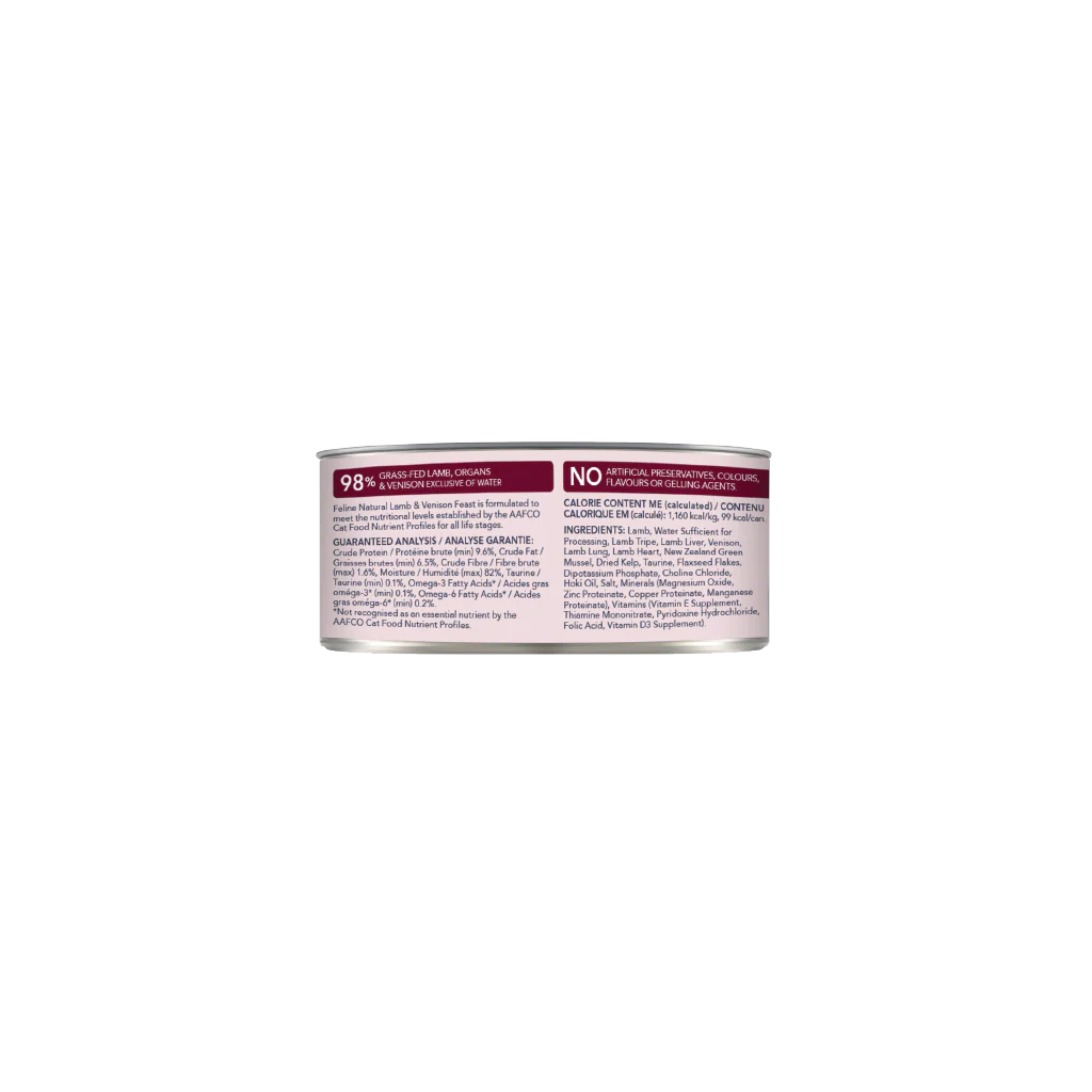 Feline Natural Lamb & Venison Feast Canned Cat Food
