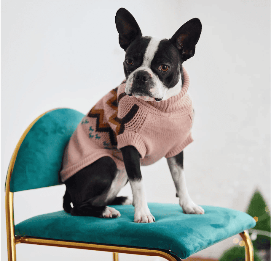 GF Pet Heritage Dog Sweater - Pink
