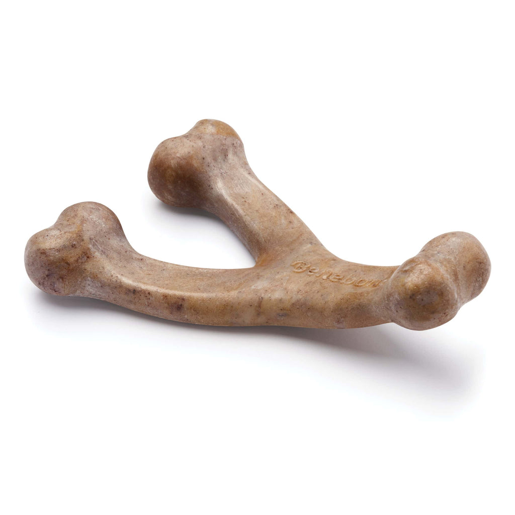 Benebone Puppy Wishbone Bacon Dog Chew Toy