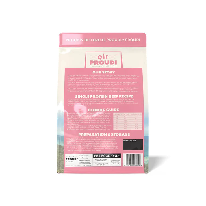 Proudi Premium Air-dried Beef Dog Food