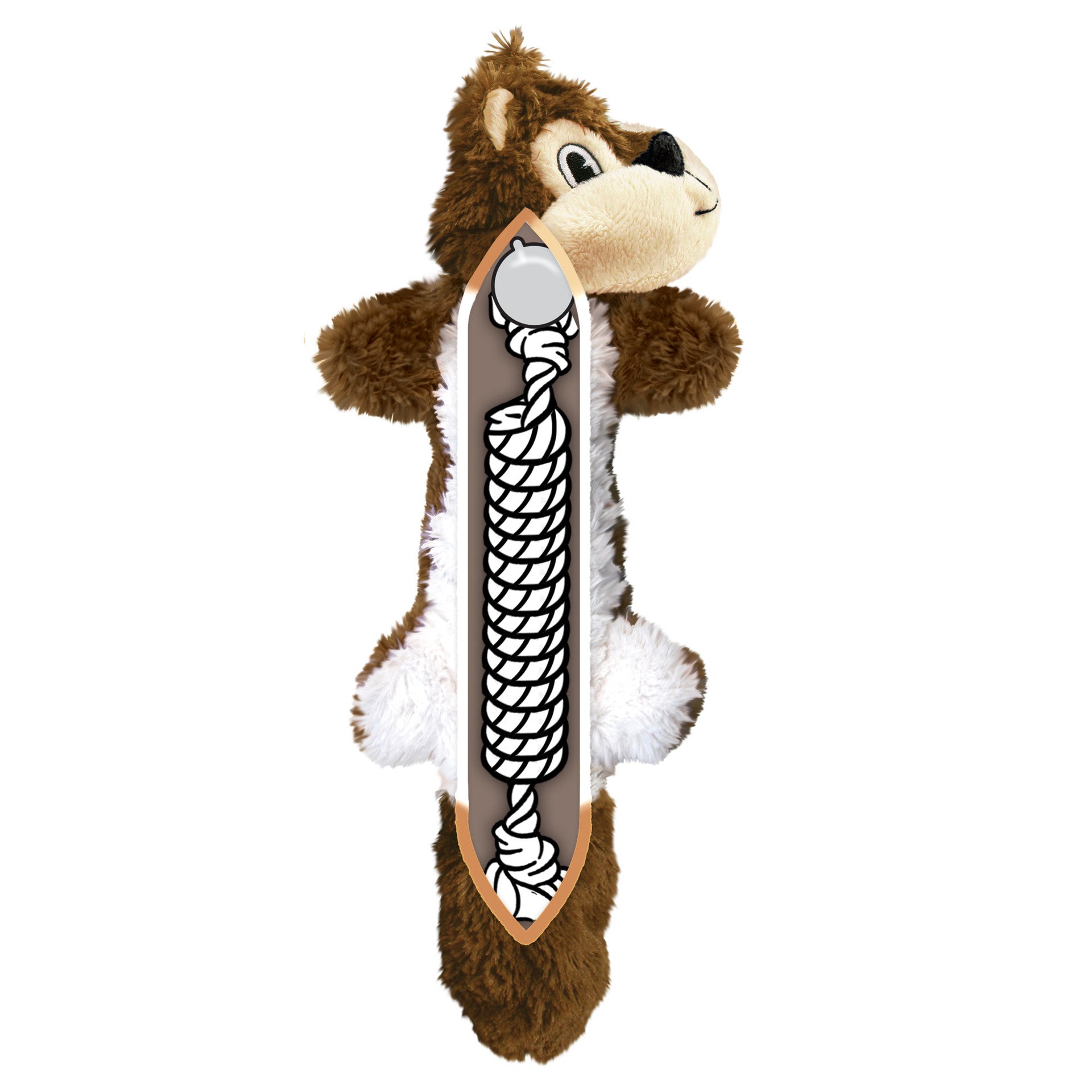 Kong Scrunch Knots Squirrel Dog Toys