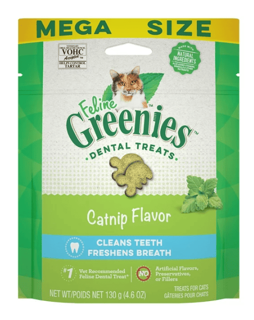 Greenies Feline Dental Chews - 130g CATNIP Flavor