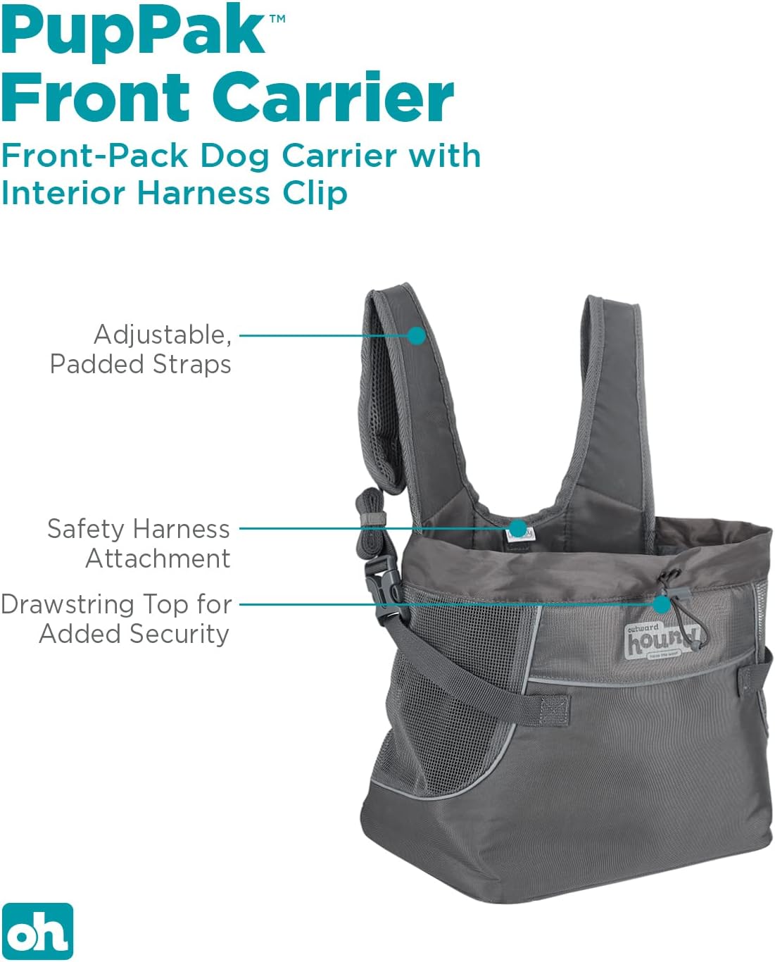 Outward Hound PupPak Dog Front Carrier - Small